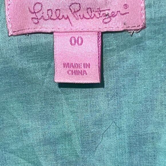 Lilly Pulitzer Penelope Blue Crush Bamboom Zip Cut out Shift Dress Sz 00 $198 - Picture 7 of 10